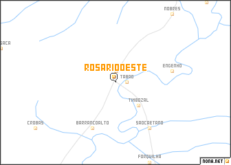map of Rosário Oeste