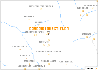 map of Rosario Tamextitlán