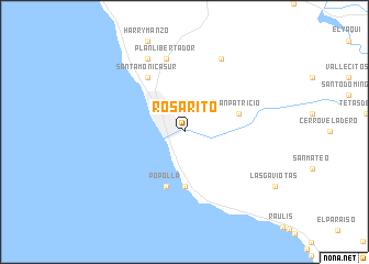 map of Rosarito