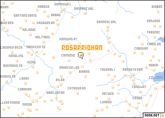 map of Rosarriohan