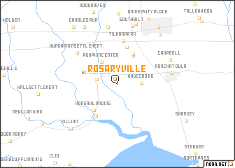 map of Rosaryville