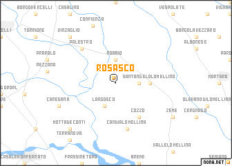 map of Rosasco