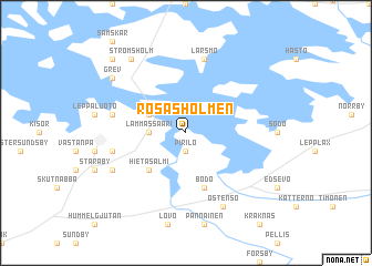 map of Rosasholmen