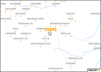 map of Rosas