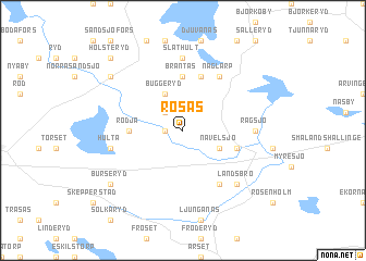 map of Rösås