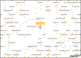 map of Rosay