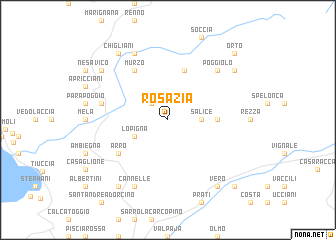 map of Rosazia