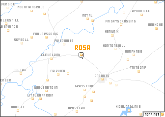 map of Rosa