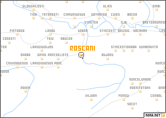 map of Roşcani