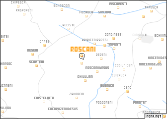 map of Roşcani