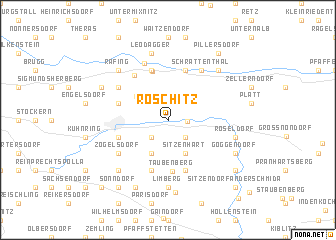 map of Röschitz