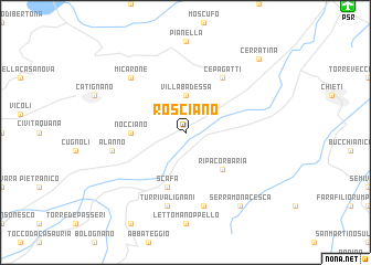 map of Rosciano