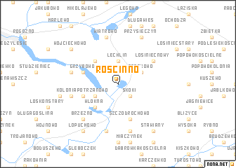 map of Rościnno