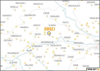 map of Rošci