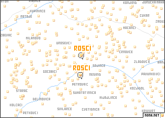 map of Rošci