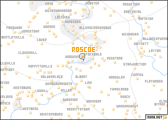 map of Roscoe