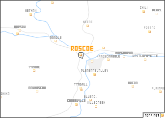 map of Roscoe