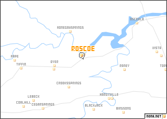 map of Roscoe