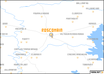 map of Ros Comáin