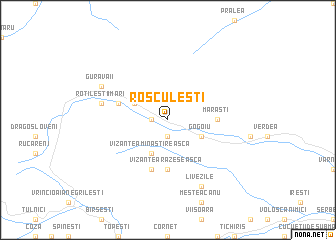 map of Roşculeşti