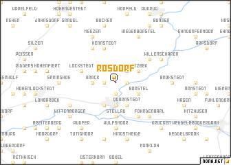 map of Rosdorf