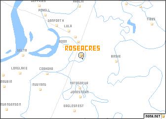 map of Roseacres