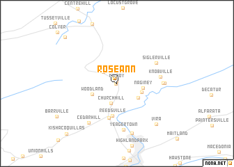 map of Roseann