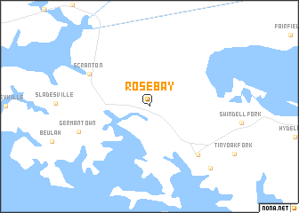 map of Rose Bay