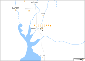 map of Roseberry