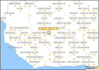 map of Roseberry