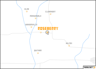 map of Roseberry