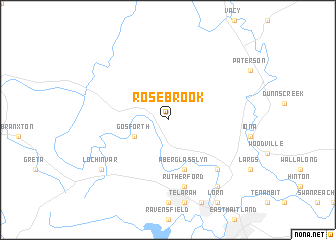 map of Rosebrook