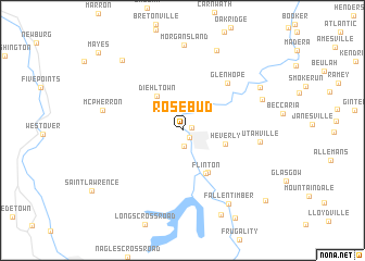 map of Rosebud