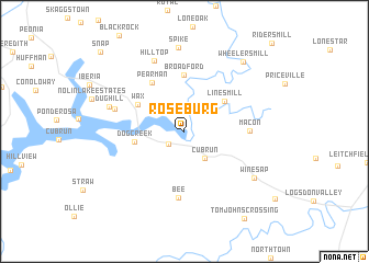 map of Roseburg