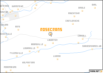 map of Rosecrans