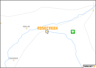 map of Rose Creek