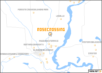 map of Rose Crossing