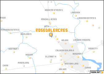 map of Rosedale Acres