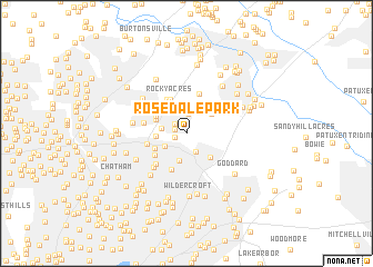 map of Rosedale Park