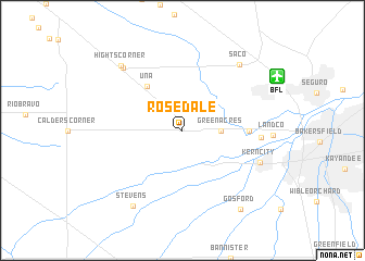 map of Rosedale