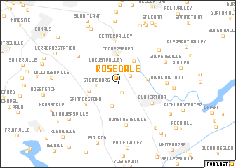 map of Rosedale