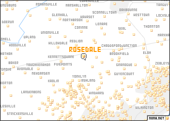 map of Rosedale