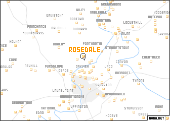 map of Rosedale