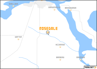 map of Rosedale