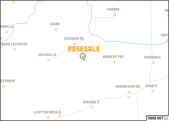 map of Rosedale