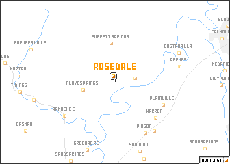 map of Rosedale