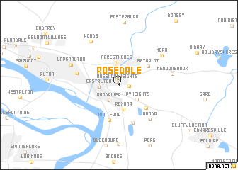 map of Rosedale