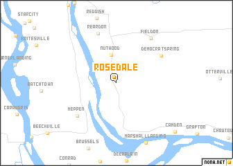 map of Rosedale