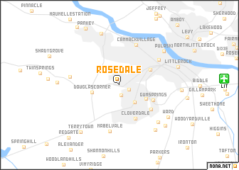 map of Rosedale