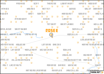 map of Rosée